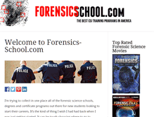 Tablet Screenshot of forensics-school.com